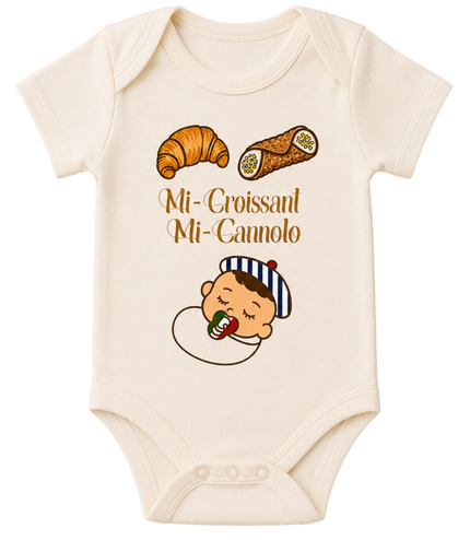 Body Bébé "Mi-Croissant, Mi-Cannolo"