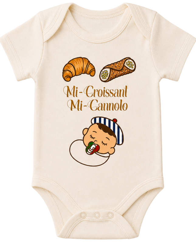 Body Bébé "Mi-Croissant, Mi-Cannolo"