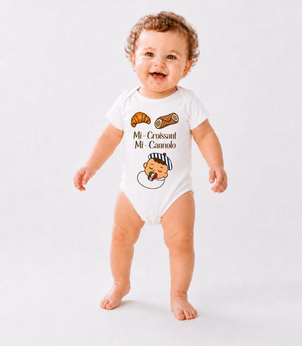 Body Bébé "Mi-Croissant, Mi-Cannolo"