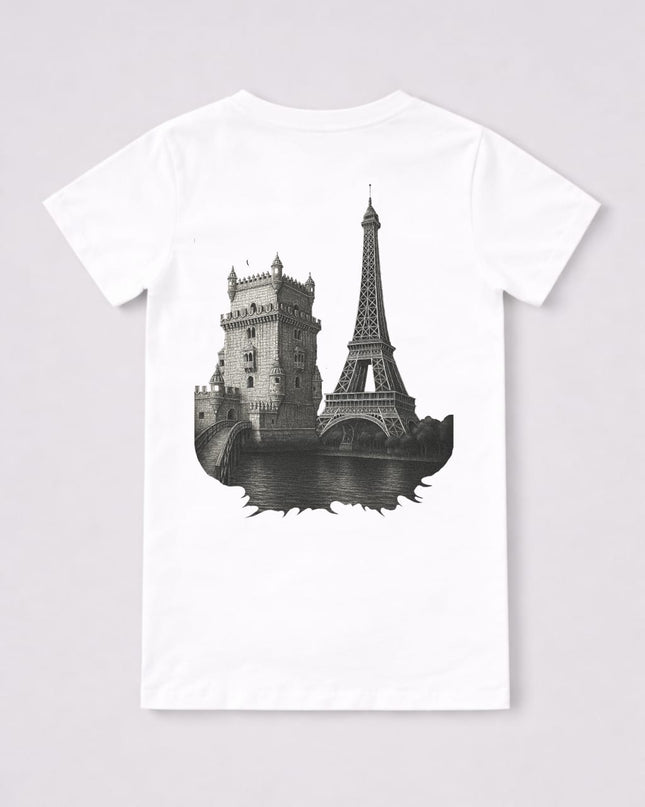 T-shirt Enfant “Belem x Eiffel” - Héritage Portugal x France