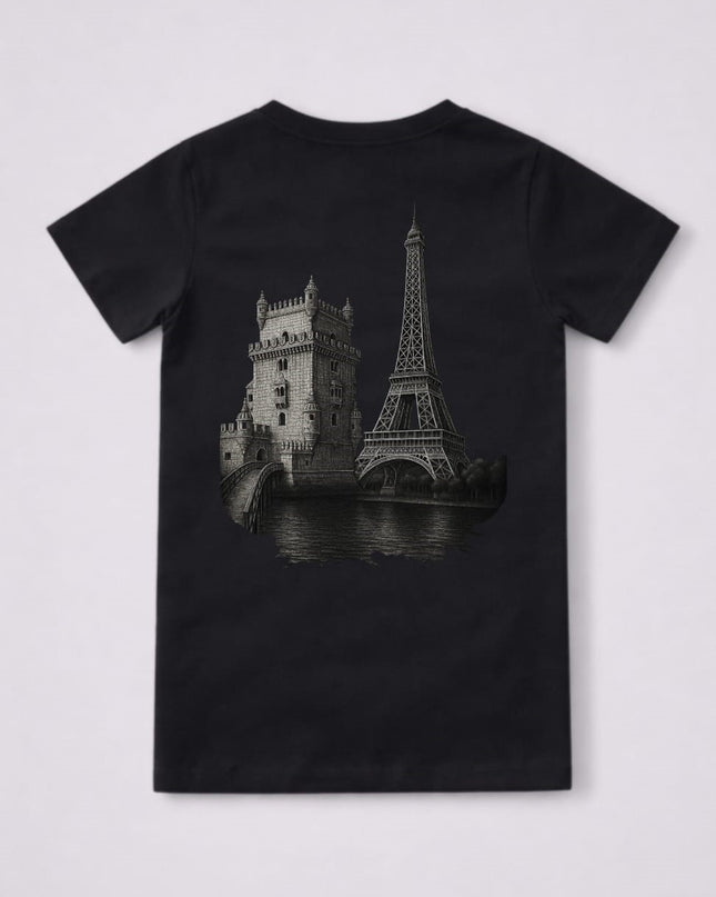 T-shirt Enfant “Belem x Eiffel” - Héritage Portugal x France