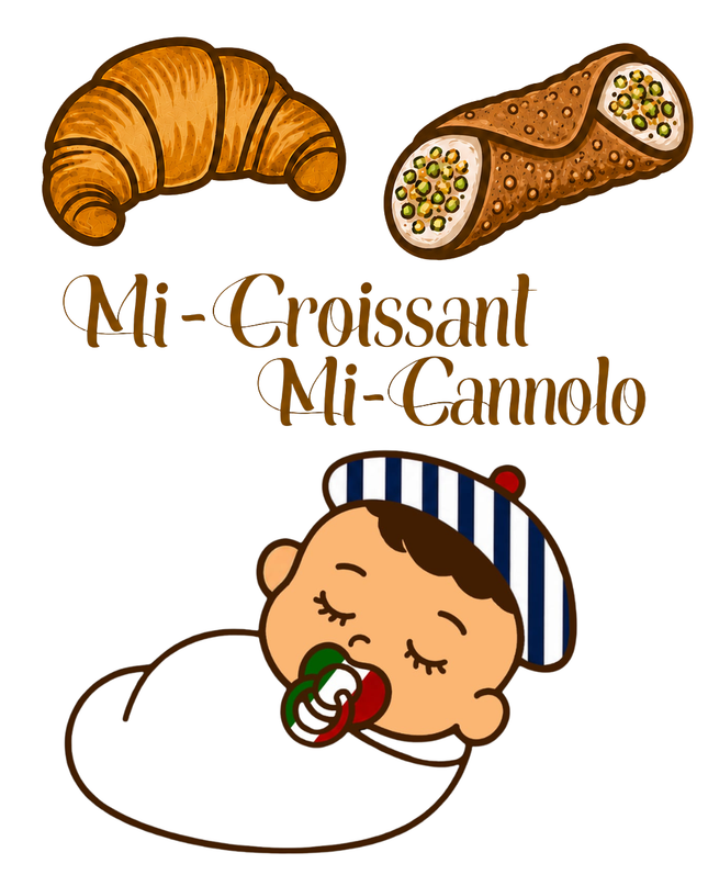 Body Bébé "Mi-Croissant, Mi-Cannolo"