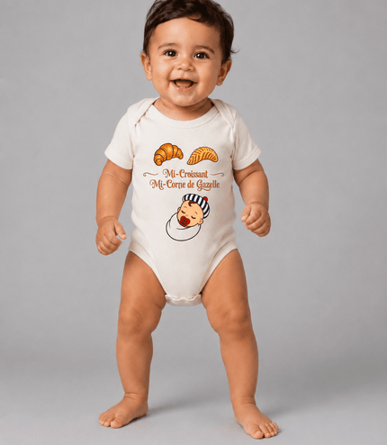 Body Bébé "Mi - Croissant Mi - Corne de gazelle" - Casa Ramani