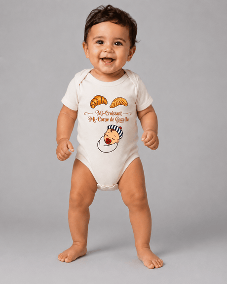 Body Bébé "Mi - Croissant Mi - Corne de gazelle" - Casa Ramani