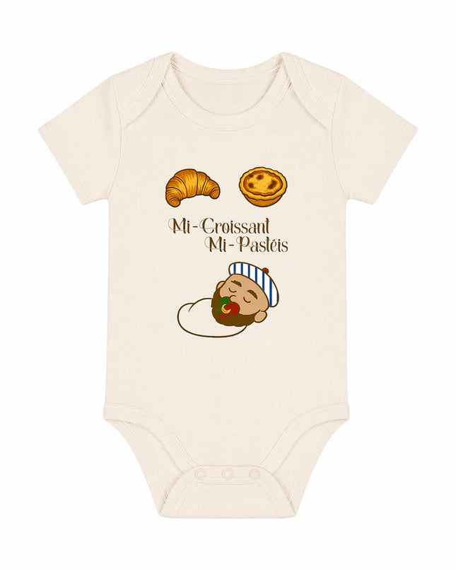 Body Bébé "Mi - Croissant Mi - Pasteis" – Franco - Portugais – 100% Coton Bio🎁 - Casa Ramani