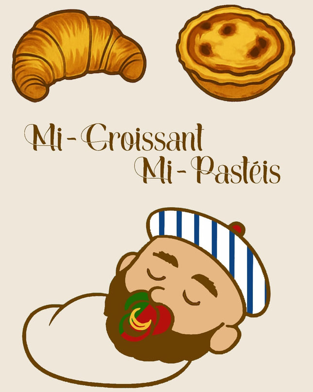 Body Bébé “Mi - Croissant Mi - Pasteis” – Racines Portugal x France - Casa Ramani