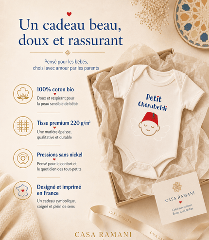 Body Bébé "Petit Chérubeldi" Le cadeau qui dit tout — sans avoir à l'expliquer 🎁 - Casa Ramani